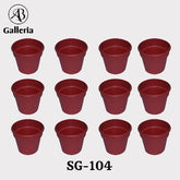 Mini Plastic Pots SG-104 Set of 12 pcs