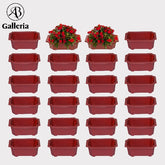 Mini Rectangle Shape Pots Kiyari SG-115 Set of 24 pcs