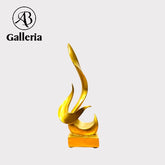 Golden Flame Decor Statue Sculpture