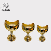 Metal Vase Set Of 3 Pieces In Different Sizes