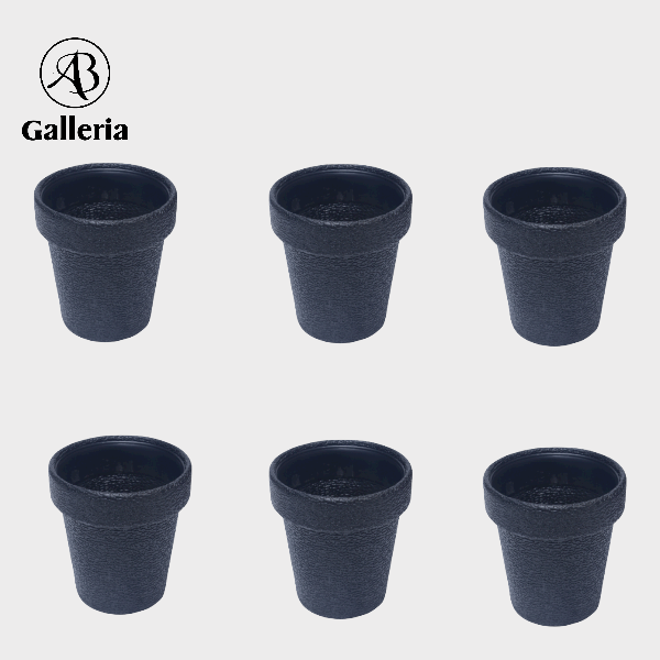 small plastic pots for plants Small Plastic Pots 6 Pieces Set AB-331 Dia: 5inch – AB Galleria