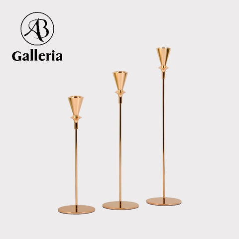 Anique Golden Candle Sticks