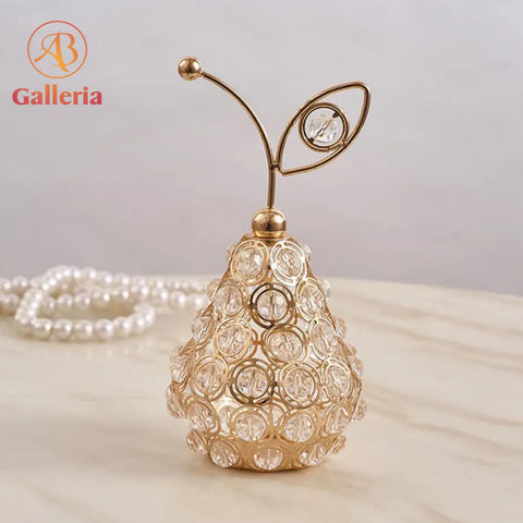 3D Cut Crystal Fruit Pear