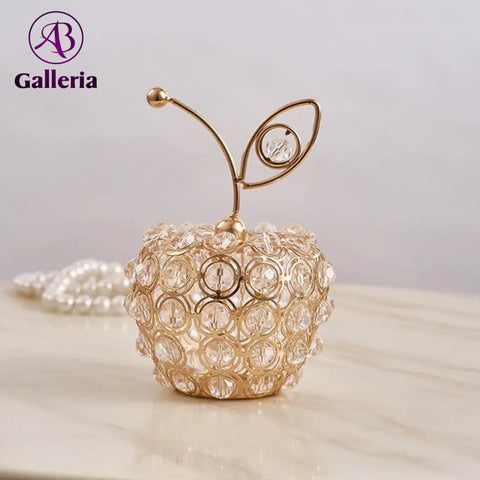 3D Cut Crystal Fruit Apple