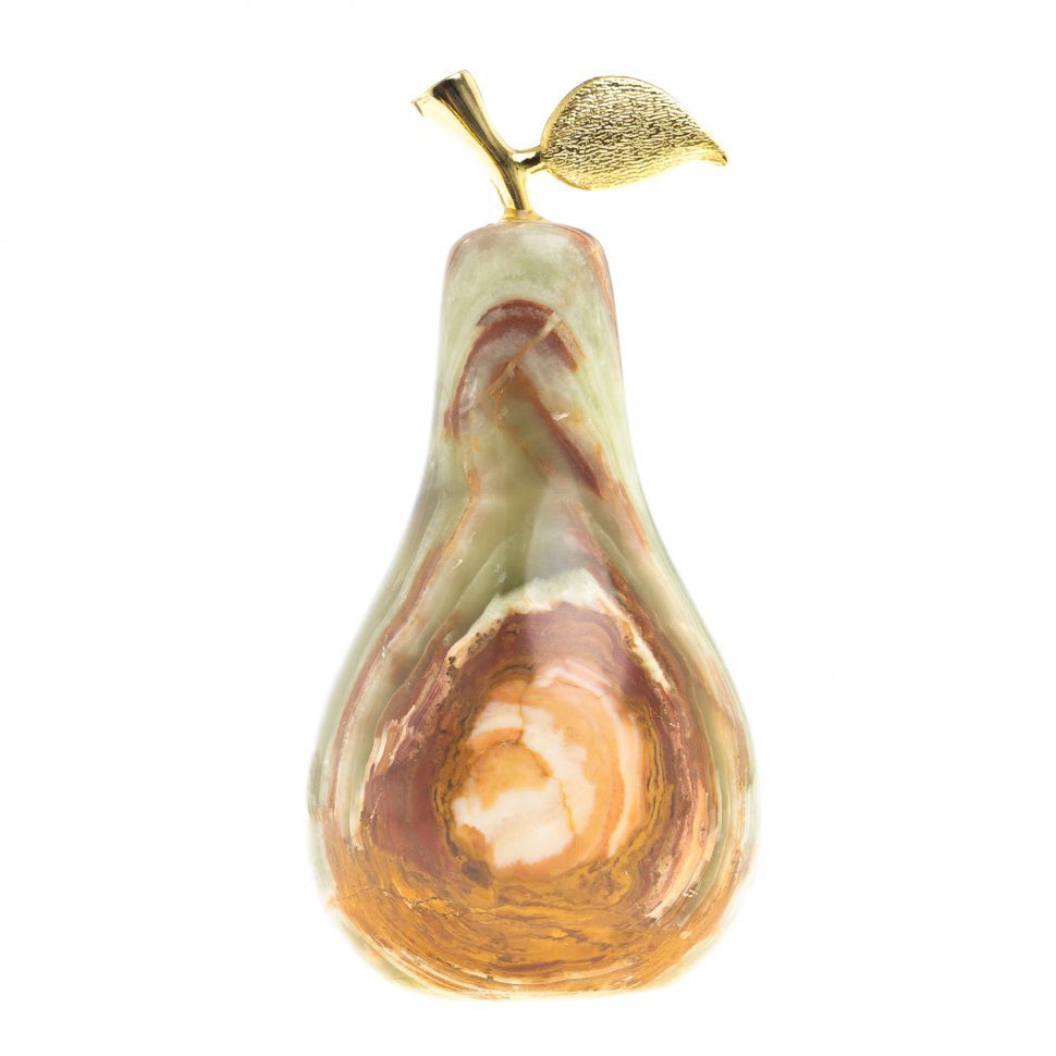 Onyx Marble Pear With Clock