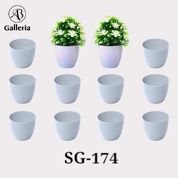 Mini Pots  Dia:4" SG-174 Set of 12 Pcs