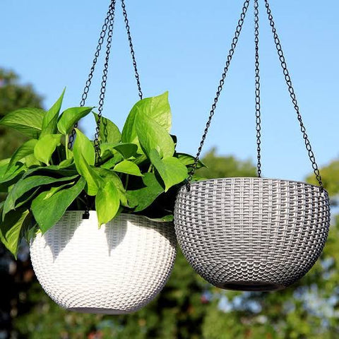 Hanging Plastic Pots set of 2 pcs AB-321
