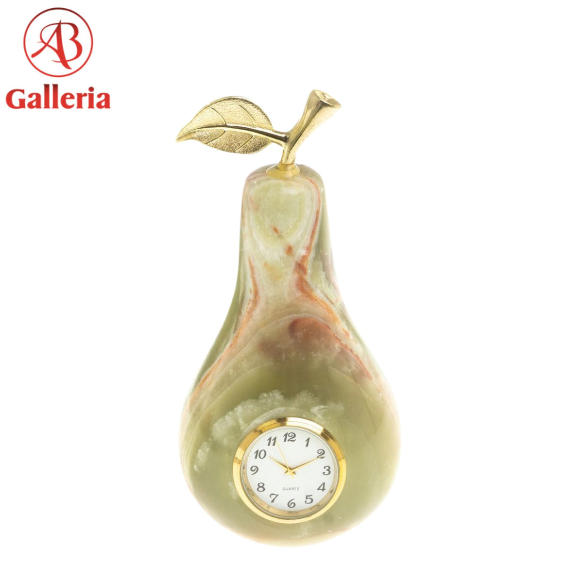 Onyx Marble Pear With Clock