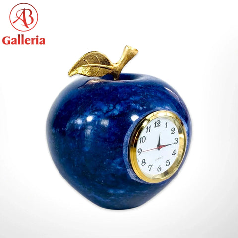 Onyx Marble Apple Clock