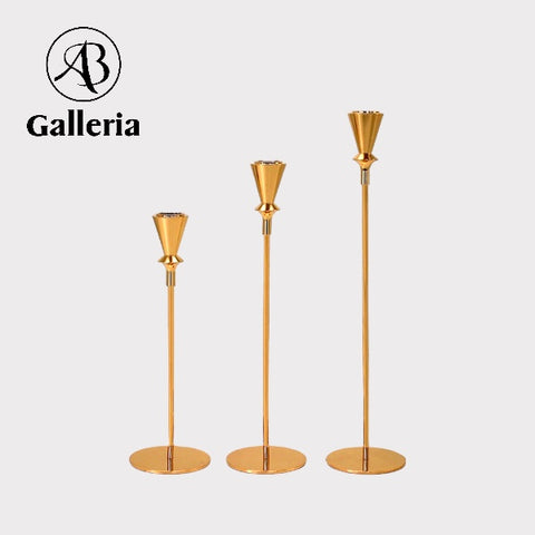 Anique Golden Candle Sticks