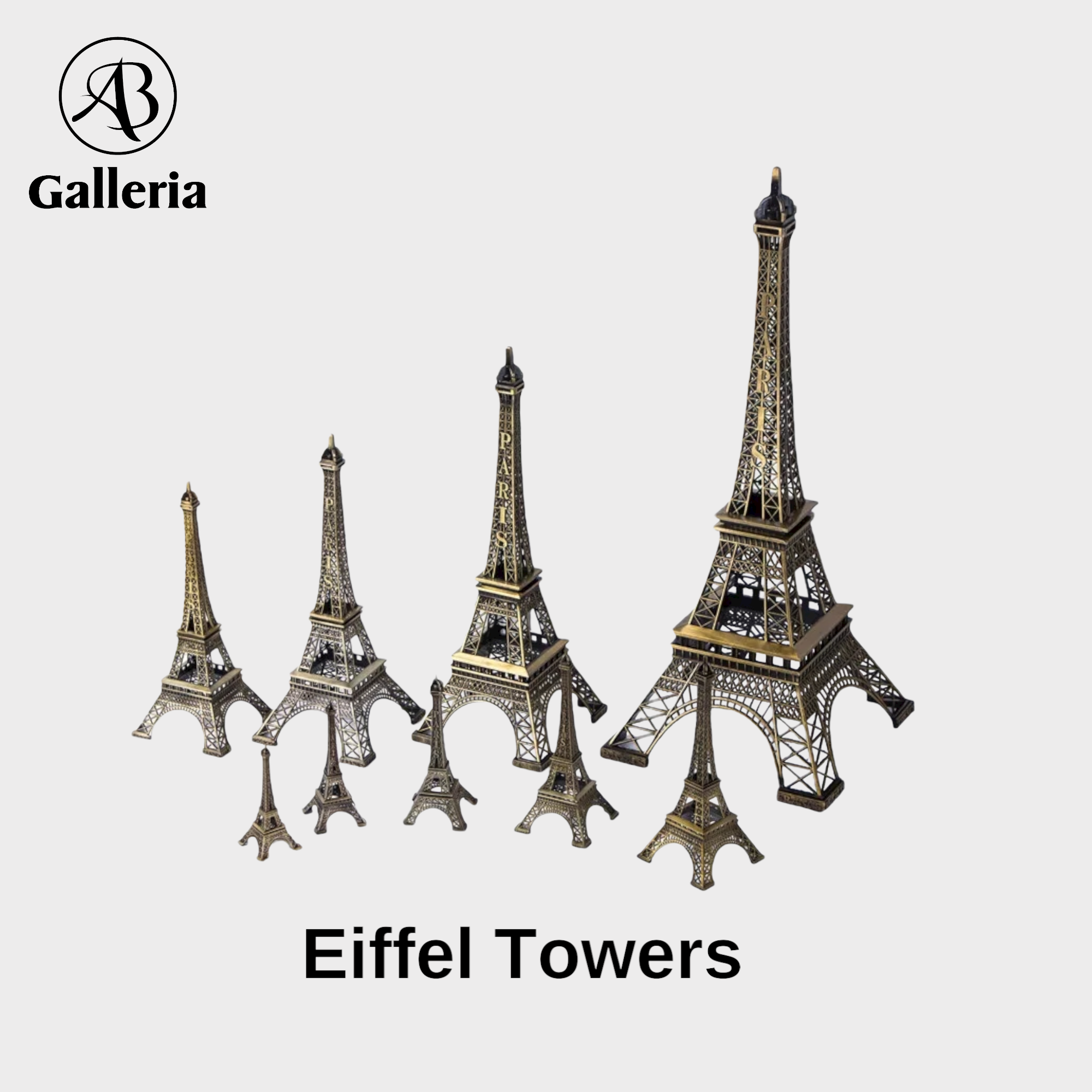 Eiffel Tower Metal Model 9 Different sizes