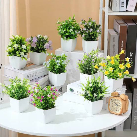 Mini Artificial Flower Plant Pack of 5 pcs