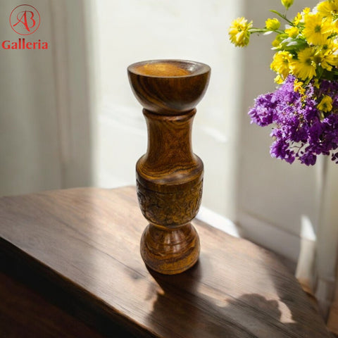 Hand Crafted Wooden Vase