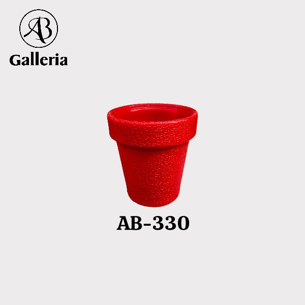 Round Shape Plastic Fiber Pot AB-330 Dia 7 Inches