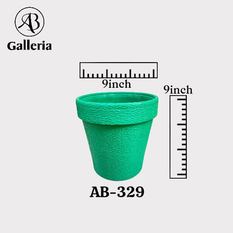 Round Shape Plastic Fiber Pot AB-329 Dia 9 inches