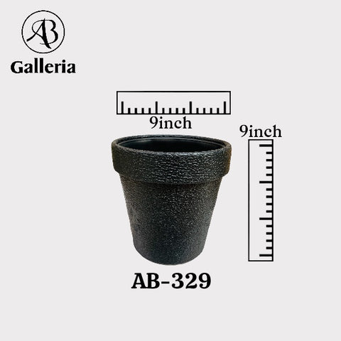 Round Shape Plastic Fiber Pot AB-329 Dia 9 inches