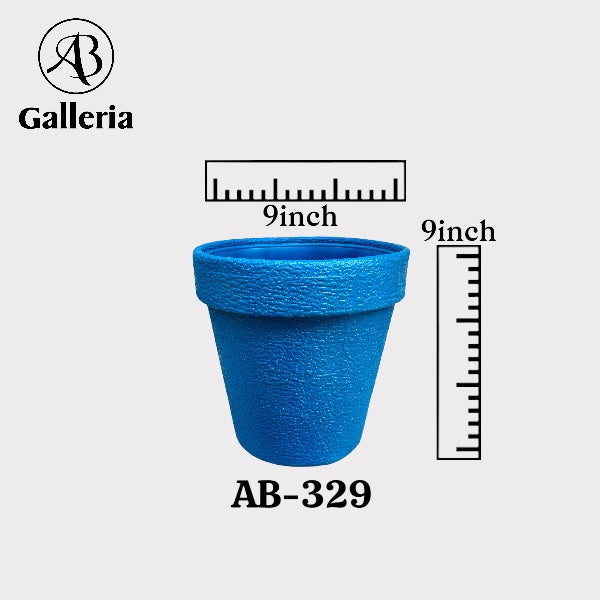 Round Shape Plastic Fiber Pot AB-329 Dia 9 inches