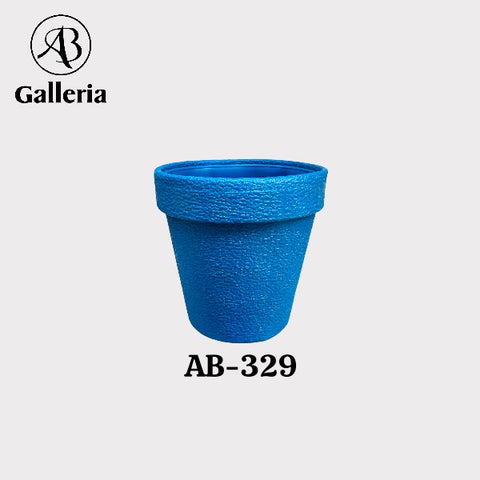 Round Shape Plastic Fiber Pot AB-329 Dia 9 inches