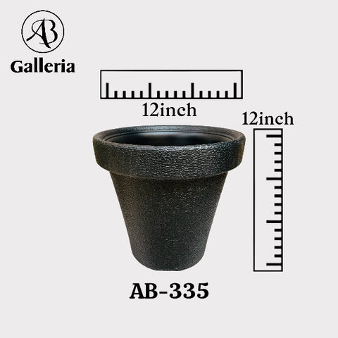 Round Shape Plastic Fiber Pot AB-335 Dia 12 inches