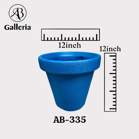 Round Shape Plastic Fiber Pot AB-335 Dia 12 inches