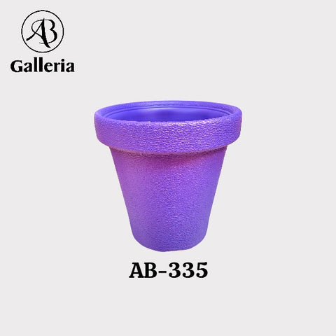 Round Shape Plastic Fiber Pot AB-335 Dia 12 inches