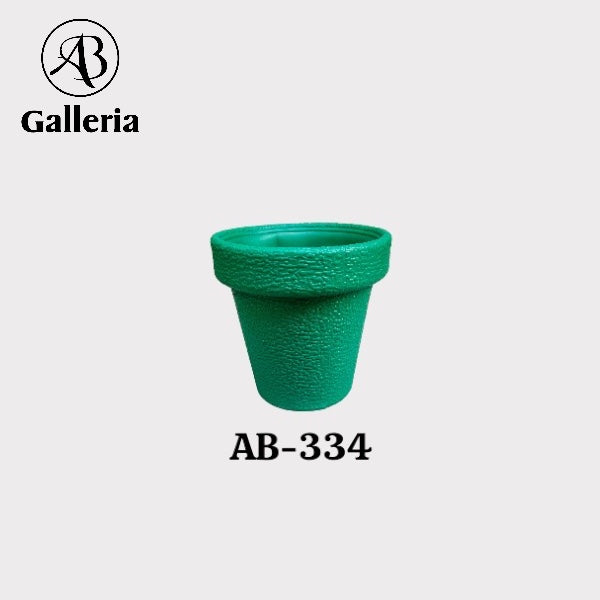 Round Shape Plastic Fiber Pot AB-334 Dia 6 inches