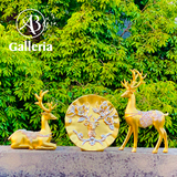 Golden Deers Ornaments with plate