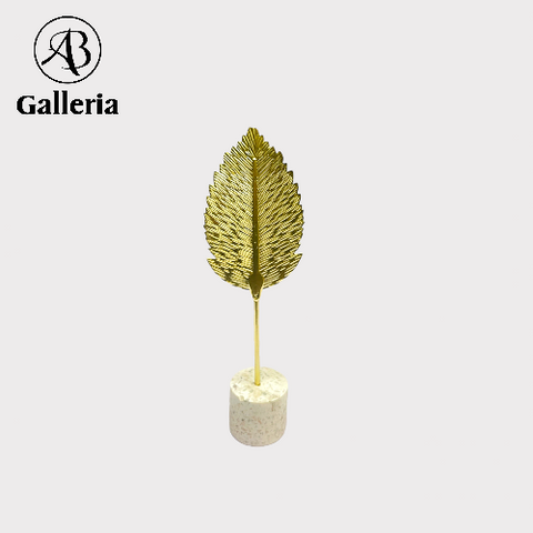 Golden Nordic Leaf Metal Stand Set
