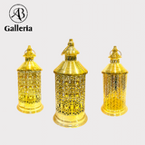 Antique Golden Metal LED Lantern