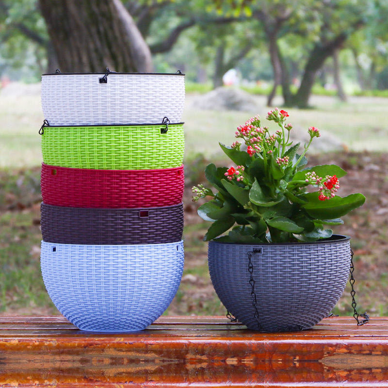 plastic pots for plants wholesale in pakistan Hanging Plastic Pots pack of 3 pcs AB-321 – AB Galleria