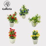 Mini Artificial Flower Plant Pack of 5 pcs