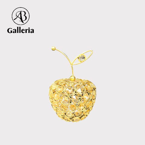 3D Cut Crystal Fruit Apple