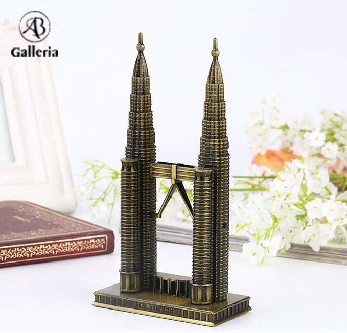 Twin Tower Metal Model