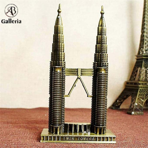 Twin Tower Metal Model