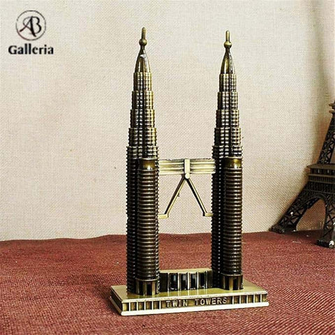 Twin Tower Metal Model