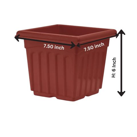 Square Shape Pot Set of 4 pcs Dia: 7.5x7.5inch SG-153