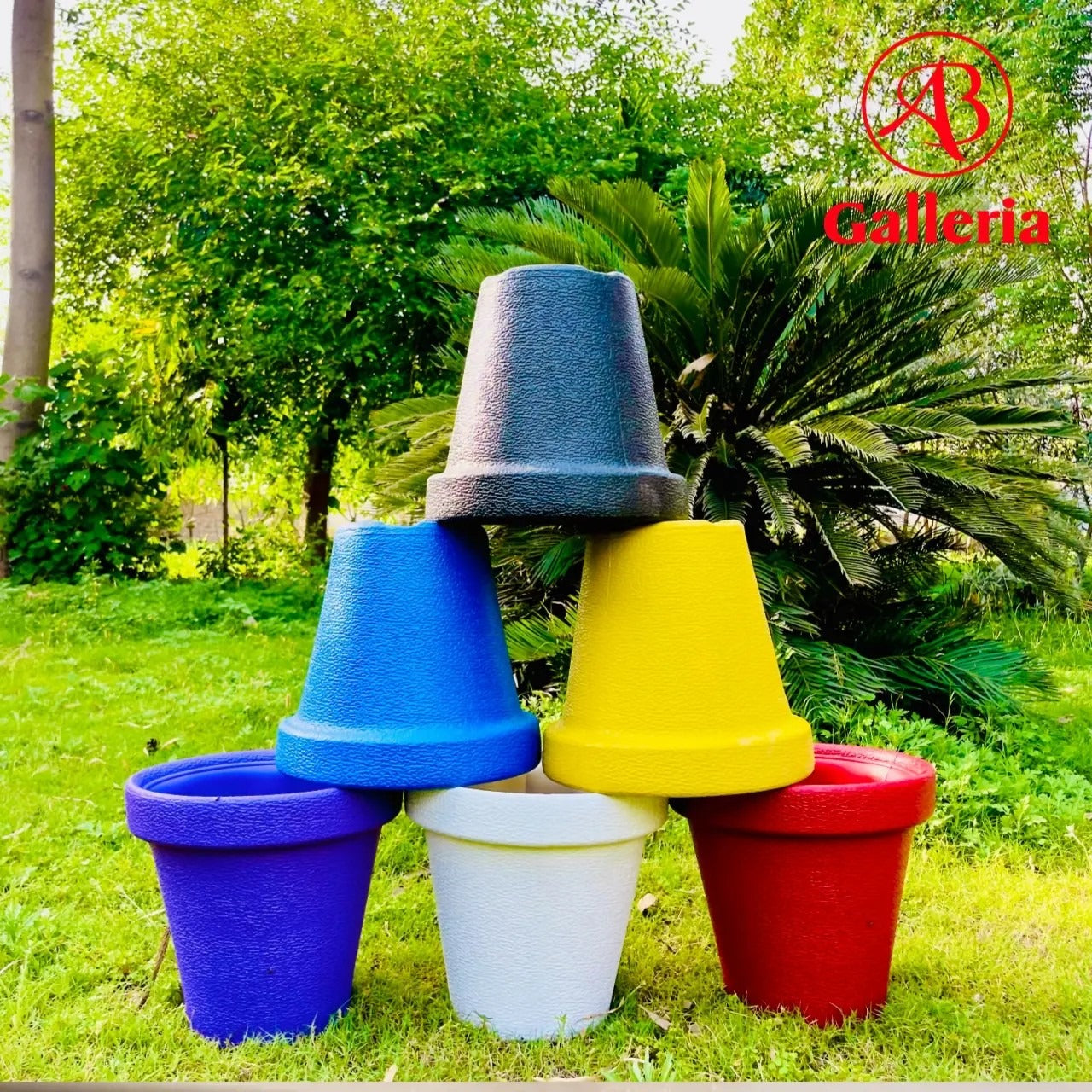 Round Shape Plastic Fiber Pot