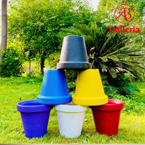 Round Shape Plastic Fiber Pot