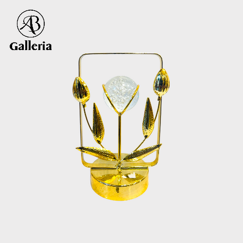 ✨Golden Tulip Crystal Ball Lamp – Modern Floral Luxury Accent Light✨