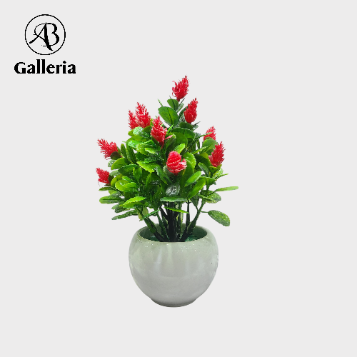 Artificial Table Plant with Ceramic Base