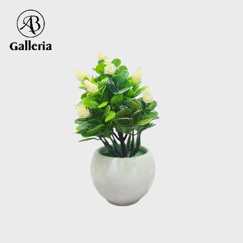 Artificial Table Plant with Ceramic Base