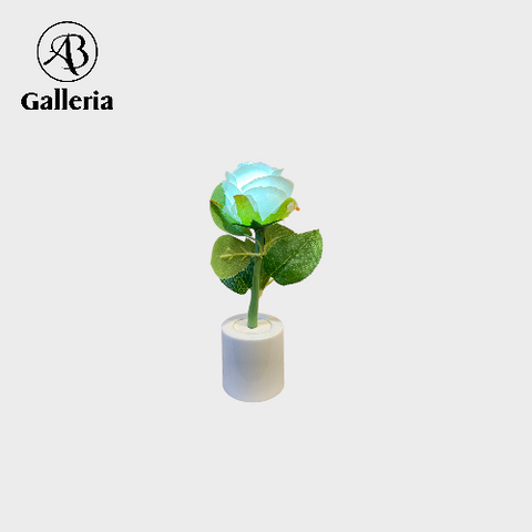 🌸 Artificial Lighting Rose Table Plant – Elegant