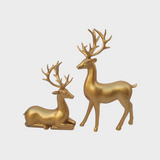 Deer Ornament ( Golden / 2 Pieces )