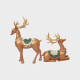 Deer Ornament ( resin / 2 Pieces )