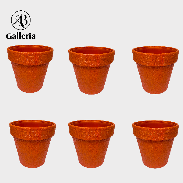 Small Plastic Pots 6 Pieces