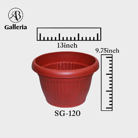 Round Shape Plastic Pot SG-120 Dia 13Inch Hight 9.75